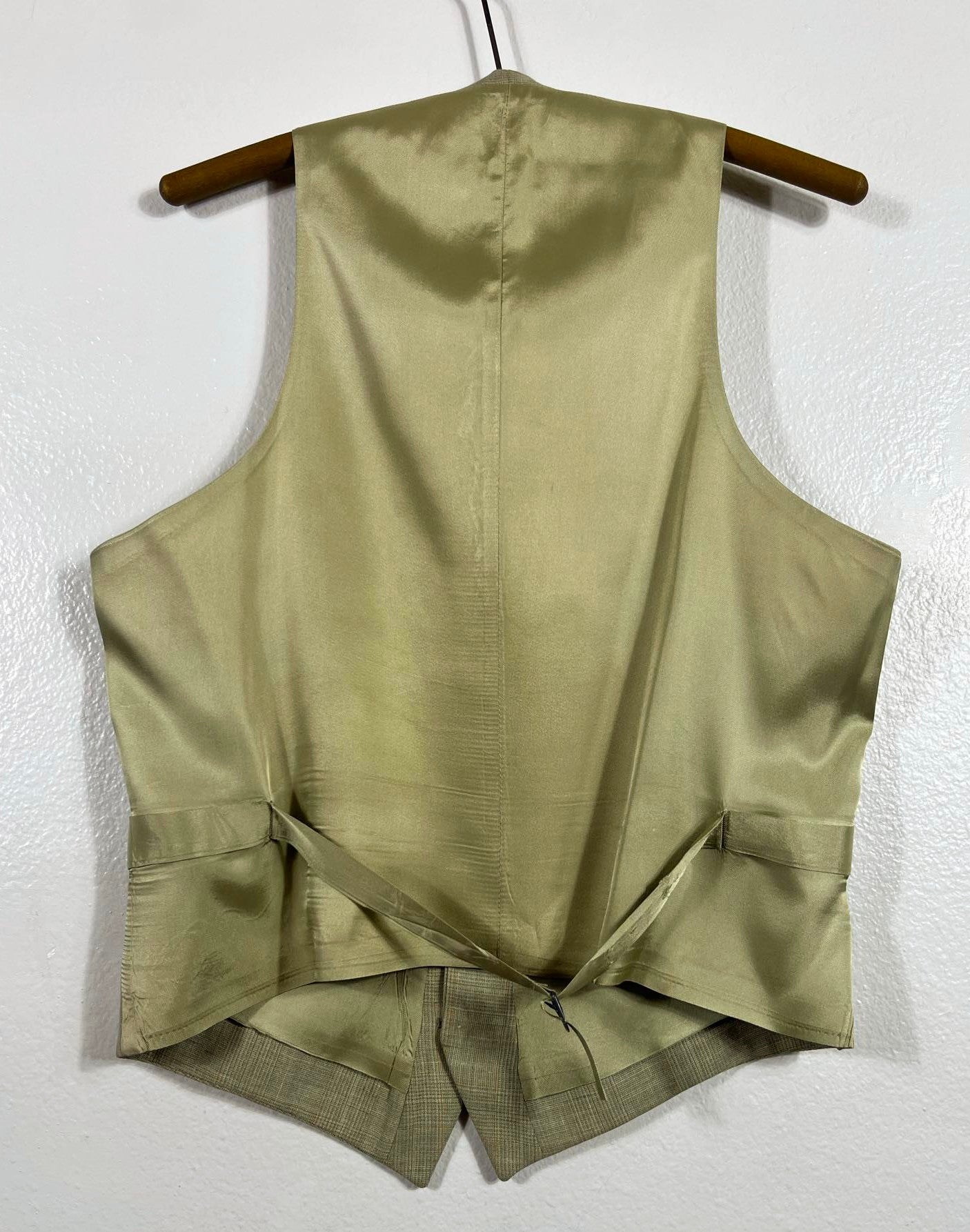 Vtg Tweed Fitted Vest