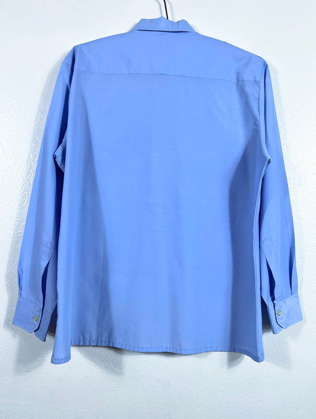 Vtg La Chemise D'alsace Perfect Blue (men's) Button Up Top