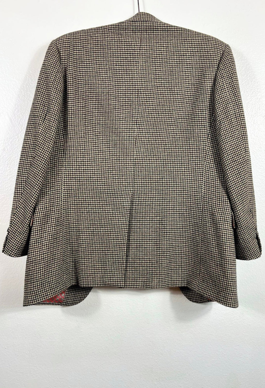 Vtg Carroll & Co Herringbone Oversized Blazer