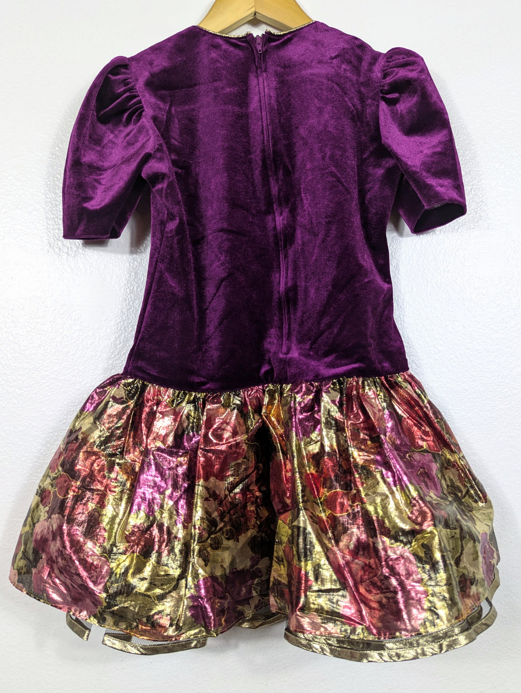 Vtg Festive Holiday Dress size 7