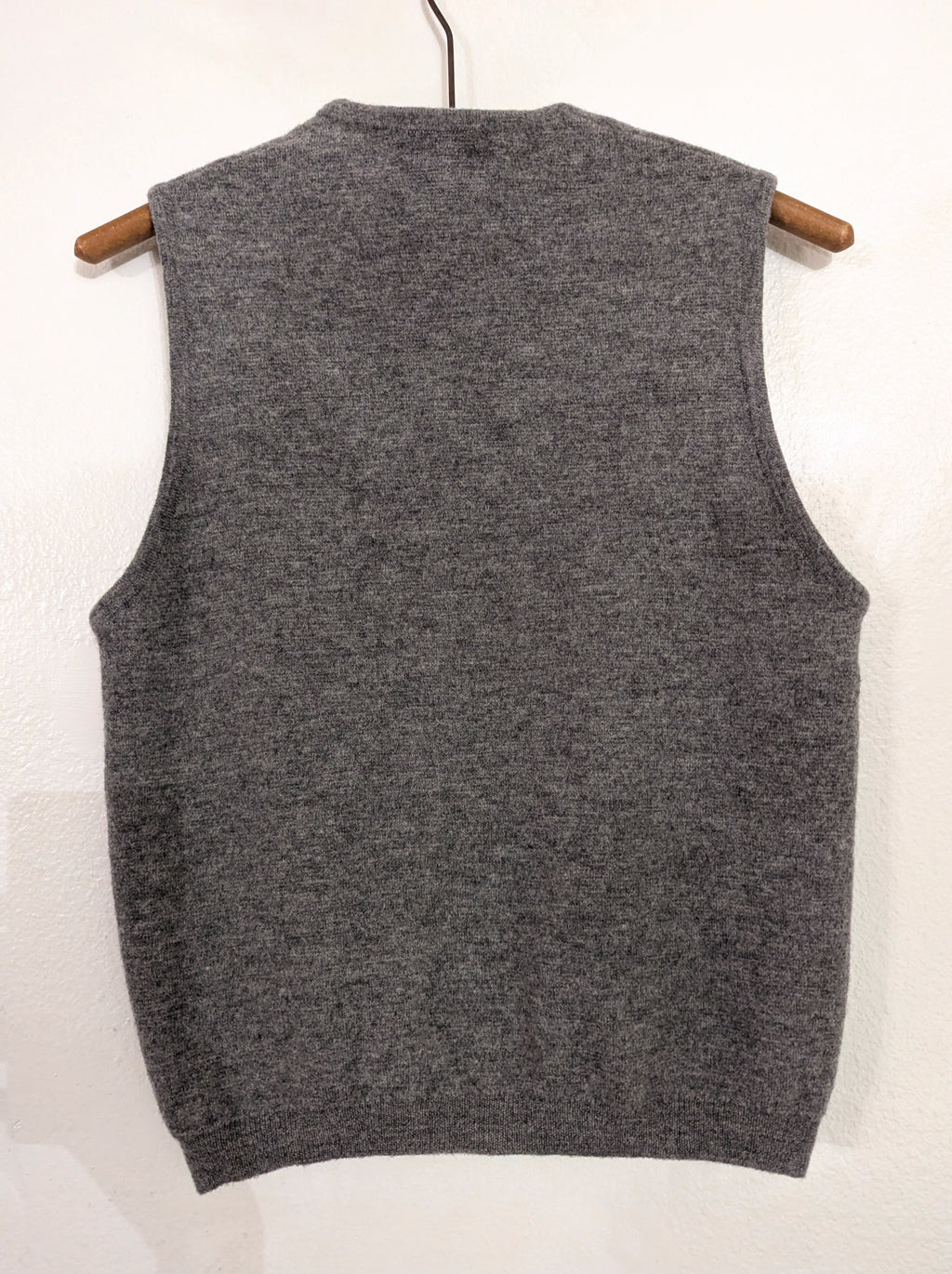 Vtg Broadway Wool Grey Vest